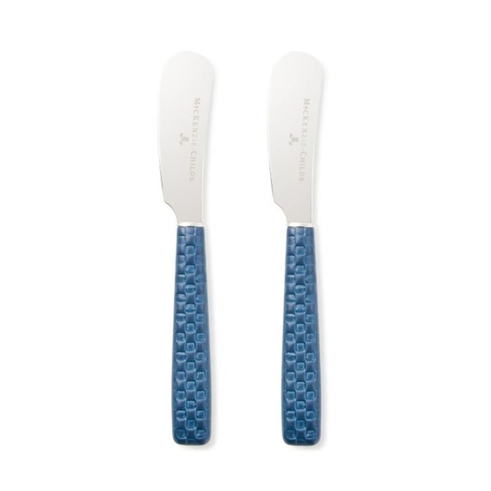 NEW Mackenzie-Childs Everyday Indigo Spreader Set in Original Box